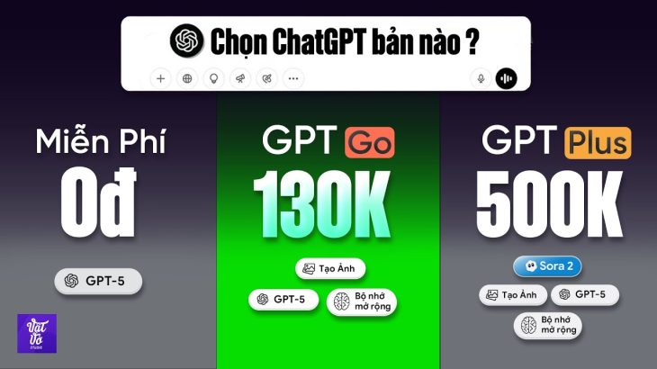 So sánh ChatGPT Go – ChatGPT Plus – ChatGPT miễn phí: Cái nào tiết kiệm và hiệu quả?
