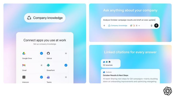 Work smarter with your company knowledge in ChatGPT