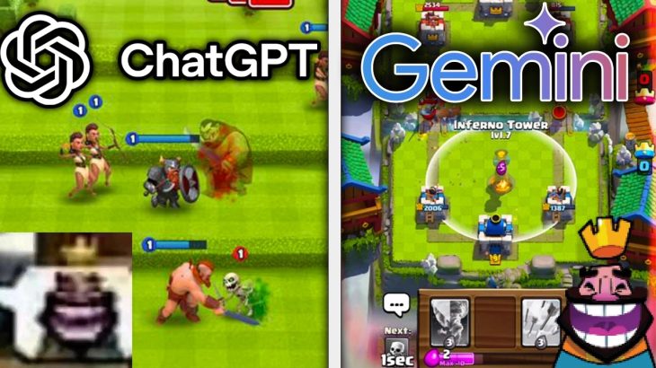 ChatGPT vs Gemini Make Clash Royale From Scratch